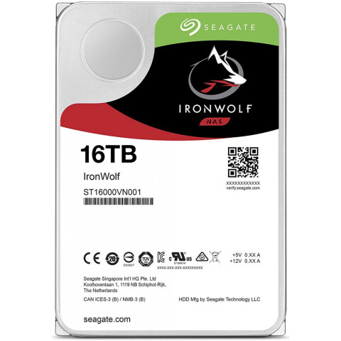 Жёсткий диск 16Tb SATA-III Seagate IronWolf (ST16000VN001)