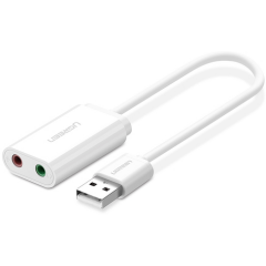 Звуковая карта UGREEN US205 White_0