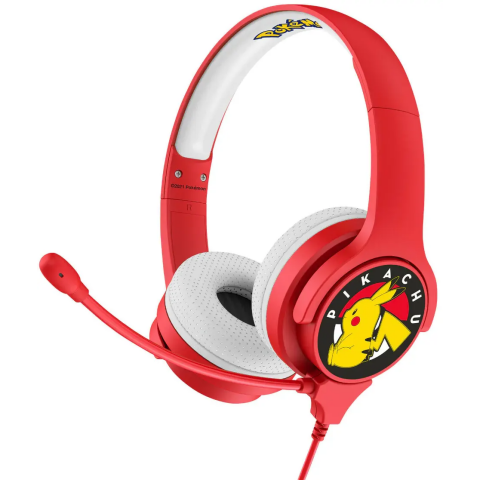 Гарнитура OTL Technologies Pokemon Pikachu Kids Red