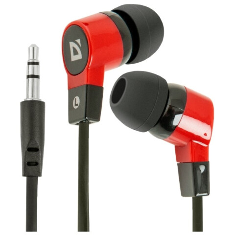 Наушники Defender Basic-619 Black/Red
