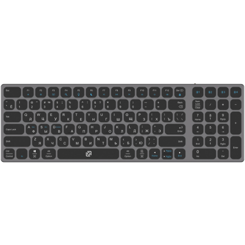 Клавиатура Oklick K767W Grey/Black