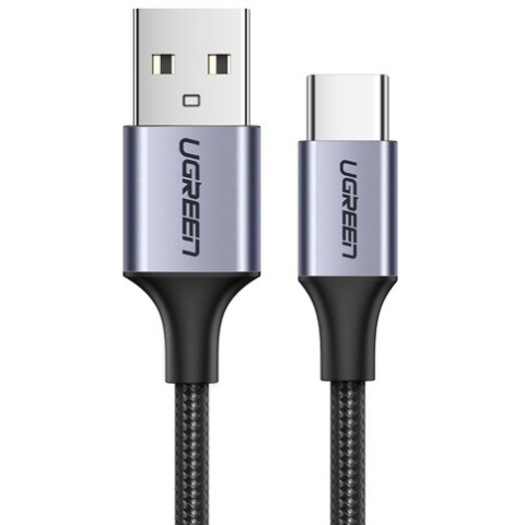 Кабель USB - USB Type-C, 3м, UGREEN US288 Grey