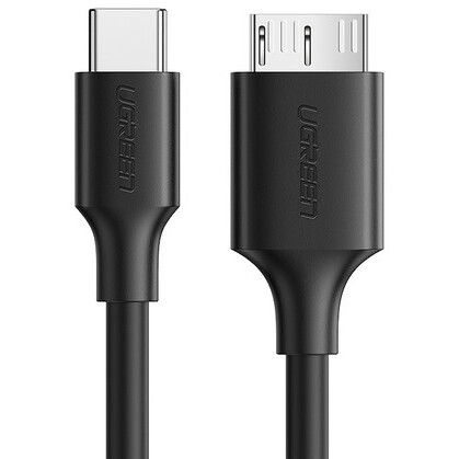 Кабель microUSB 3.0 B (M) - USB Type-C, 1м, UGREEN US312 Black