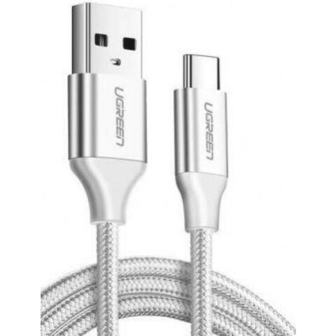 Кабель USB - USB Type-C, 1м, UGREEN US288 White