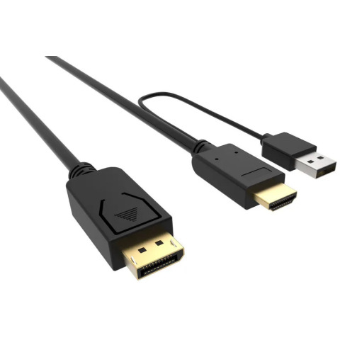 Кабель DisplayPort (M) - HDMI (M), 2м, Buro HDMI-DP-2M