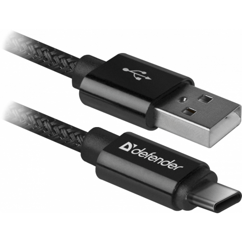 Кабель USB - USB Type-C, 1м, Defender USB09-03T PRO (87814)