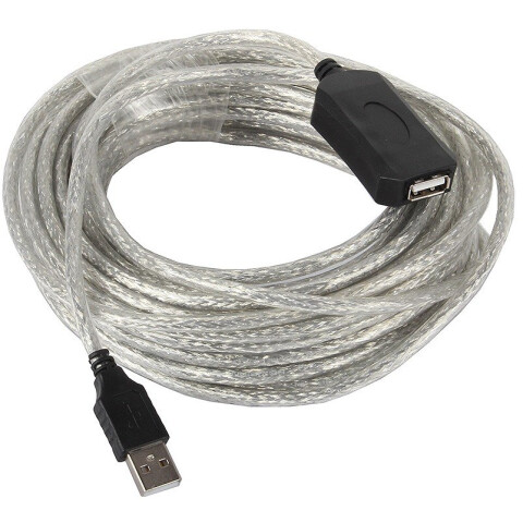 Кабель удлинительный USB 2.0 A (M) - A (F), 10м, VCOM VUS7049-10M