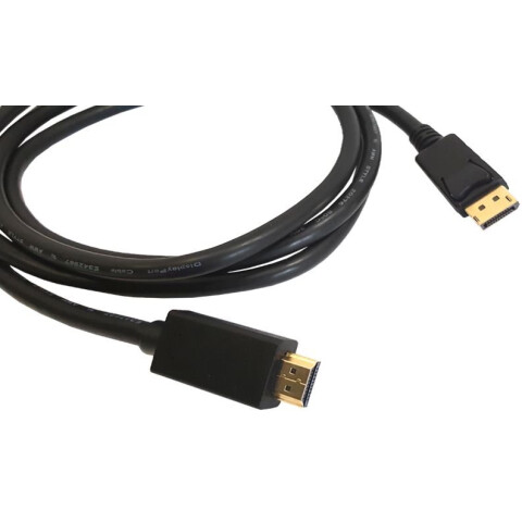 Кабель DisplayPort (M) - HDMI (M), 0.9м, Kramer C-DPM/HM-3