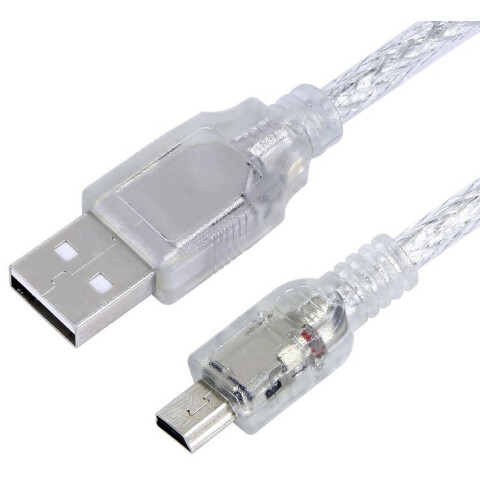Кабель USB 2.0 A (M) - Mini USB B (M), 5м, Greenconnect GCR-UM1M5P-BD2S-5.0m