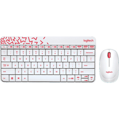 Клавиатура + мышь Logitech Wireless Combo MK240 Nano White (920-008212)