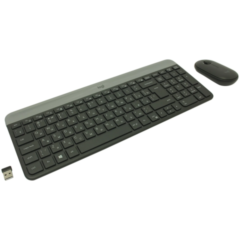 Клавиатура + мышь Logitech MK470 Slim Wireless Combo Black (920-009204)