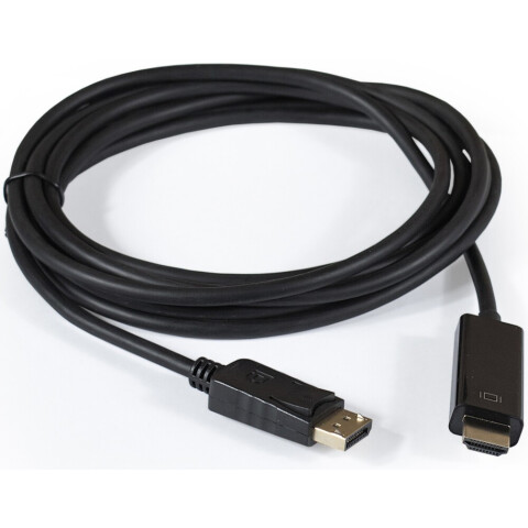 Кабель DisplayPort (M) - HDMI (M), 1.5м, ExeGate EX-CC-DP-HDMI-1.5