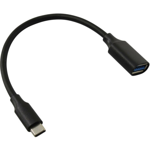 Переходник USB A (F) - USB Type-C, 0.2м, ExeGate EX-A-OTG-CMAF3
