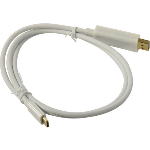 Кабель USB Type-C - DisplayPort, 1м, ExeGate EX-CM-DP20M-1.0