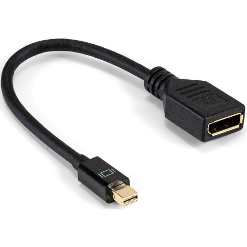 Переходник Mini DisplayPort (M) - DisplayPort (F), ExeGate EX-CC-mDPM-DPF-0.15