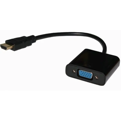 Переходник HDMI (M) - VGA (F), 0.15м, PREMIER 5-983B Black