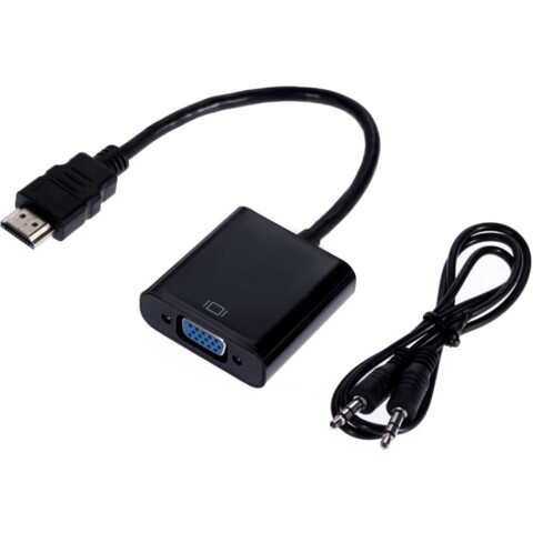 Переходник HDMI (M) - VGA (F), PREMIER 5-983 Black