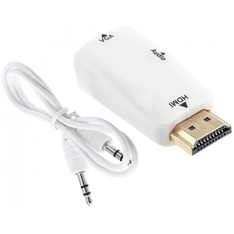 Переходник HDMI (M) - VGA (F), PREMIER 5-983AC White