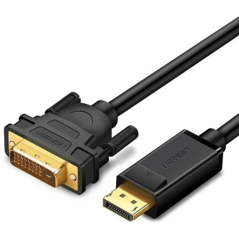 Кабель DisplayPort (M) - DVI (M), 1.5м, UGREEN DP103 Black