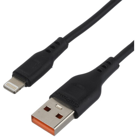 Кабель USB - Lightning, 2м, GoPower GP01L Black