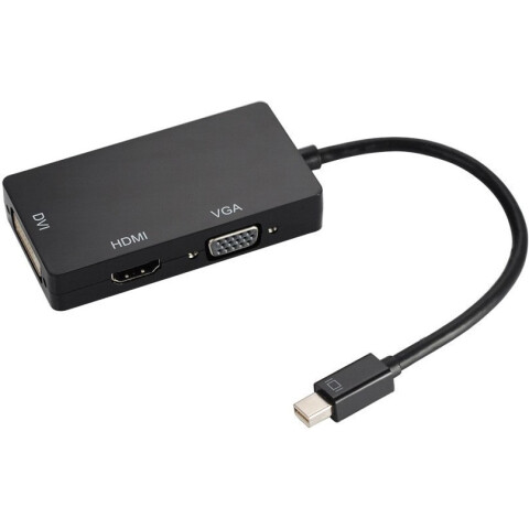 Переходник Mini DisplayPort (M) - HDMI/DVI/VGA (F), Orient C310