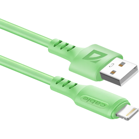 Кабель USB - Lightning, 1м, Defender F207 Green