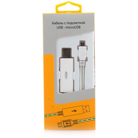 Кабель USB A (M) - microUSB B (M), 0.8м, Gmini mCable MEL200 Blue