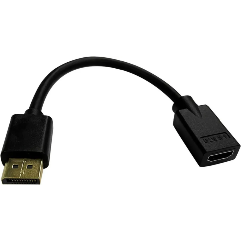 Переходник DisplayPort (M) - HDMI (F), Buro BU-HDMI(F)-DP(M)