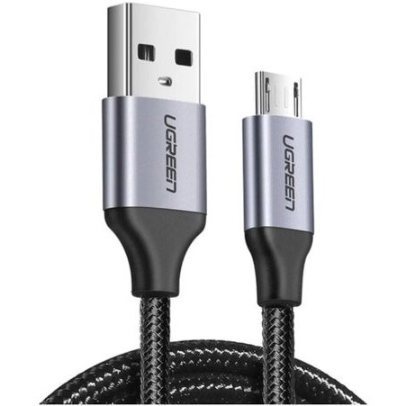 Кабель USB A (M) - microUSB B (M), 0.5м, UGREEN US290 Black