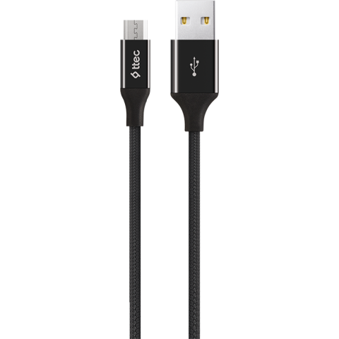 Кабель USB A (M) - microUSB B (M), 1.2м, ttec 2DK11 Black