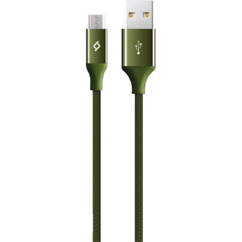 Кабель USB A (M) - microUSB B (M), 1.2м, ttec 2DK11 Khaki