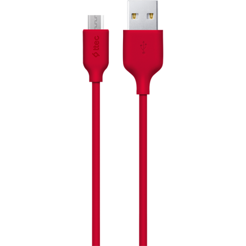 Кабель USB A (M) - microUSB B (M), 1.2м, ttec 2DK7530 Red