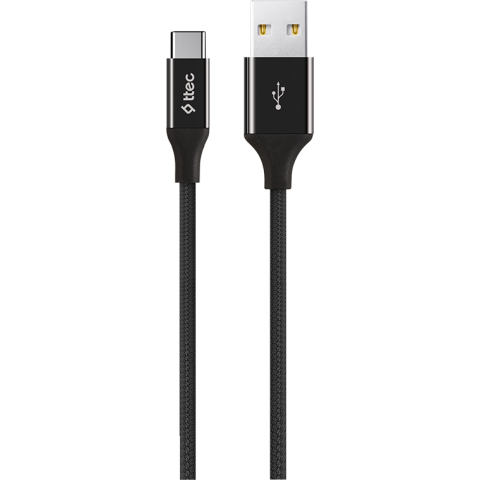 Кабель USB - USB Type-C, 1.2м, ttec 2DK18 Black