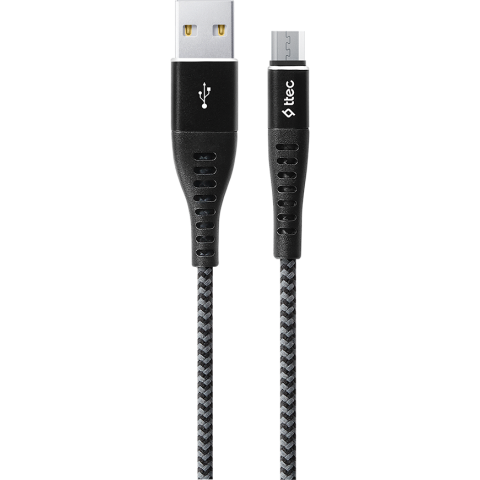 Кабель USB A (M) - microUSB B (M), 1.5м, ttec 2DKX03 Black