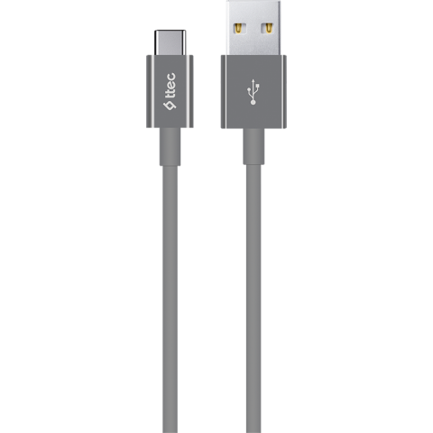 Кабель USB - USB Type-C, 1.2м, ttec 2DK12 Turquoise