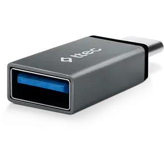 Переходник USB A (F) - USB Type-C, ttec 2DK43 Gray