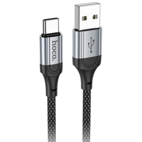 Кабель USB - USB Type-C, 1м, HOCO X102 Fresh Black