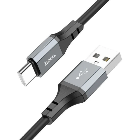 Кабель USB - USB Type-C, 1м, HOCO X86 Spear Black