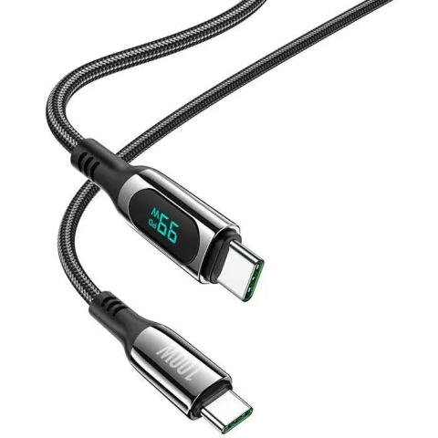 Кабель USB Type-C - USB Type-C, 1.2м, HOCO S51 Extreme Black