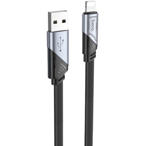 Кабель USB - Lightning, 1.2м, HOCO U119 Machine Black