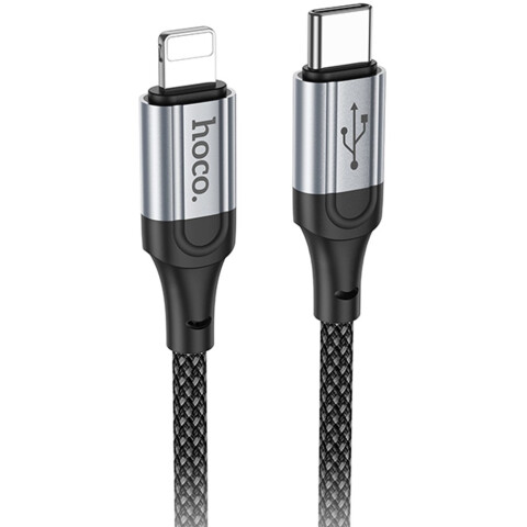 Кабель USB Type-C - Lightning, 1м, HOCO X102 Fresh Black