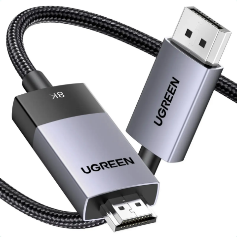 Кабель DisplayPort (M) - HDMI (M), 1м, UGREEN DP115