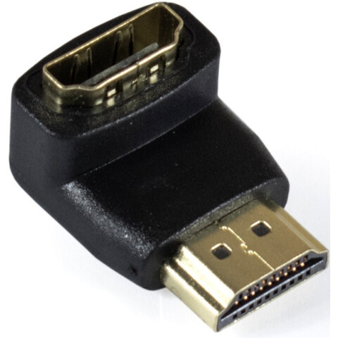 Переходник HDMI (M) - HDMI (F), Exagate EX-HDMI90-FML