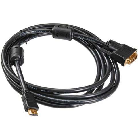 Кабель HDMI - DVI, 3м, Buro HDMI-19M-DVI-D-3M