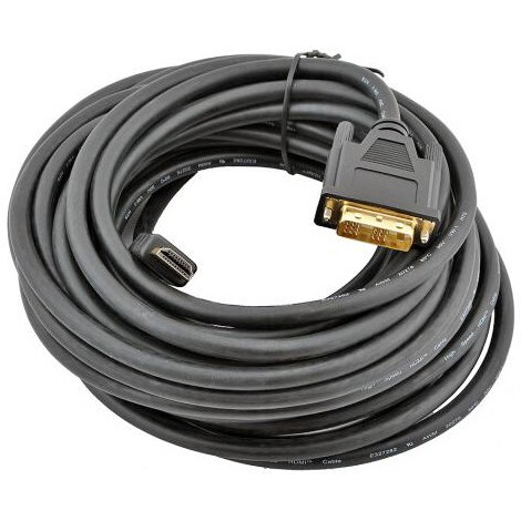 Кабель HDMI - DVI, 10м, Gembird CC-HDMI-DVI-10MC