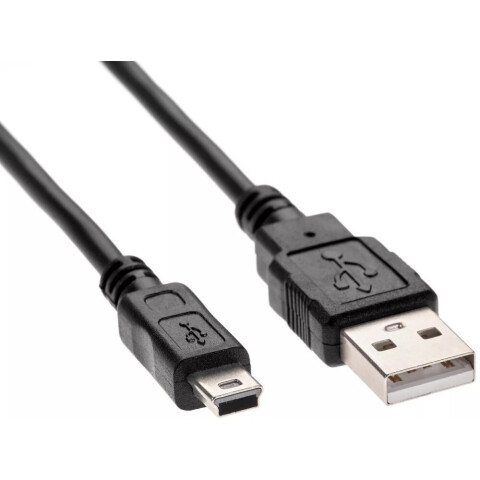 Кабель USB 2.0 A (M) - miniUSB B (M), 3м, Telecom TC6911BK-3.0M