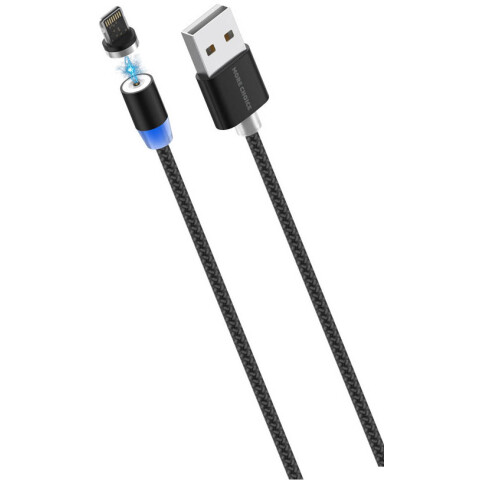 Кабель USB - Lightning, 1м, More Choice K61Si Black