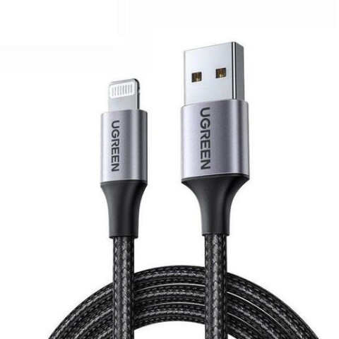 Кабель USB - Lightning, 1м, UGREEN US199 Black