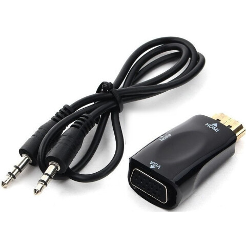 Переходник HDMI (M) - VGA (F) + audio, Bion BXP-A-HDMI-VGA-02