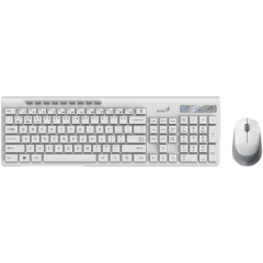 Клавиатура + мышь Genius SlimStar 8230 White/Gray_0